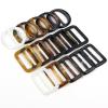 BTYQKZVPM Resin Ring Buckles, 10-Pack Square and Round Waist Clips for Scarves and T-Shirts, Multicolor, 35 cm, for Women (Black Blossom, 4 cm Inner Diameter) view 4
