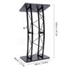 SJASD Standing Lectern with Wide Reading Surface and Storage Shelf view 3