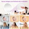 40X Lighted Makeup Magnifying Mirror, 15 cm, 3-Color LED view 3