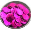 Plastic Sequins 10/15/20/25/30 mm, Flat Round PVC, Fuchsia, 25 mm, 60 pcs/10 g view 1