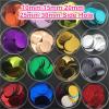 Plastic Sequins 10/15/20/25/30 mm, Flat Round PVC, Fuchsia, 25 mm, 60 pcs/10 g view 2