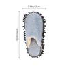 Floor Cleaning Slippers, 2 Pairs, Washable Flannel Chenille view 2