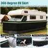 RV Skirting for Winter/Floor Insulation, 8, 8.5, 10, 10.5, 12, 13.0 m Underbody Film for Mobile Homes, 360° Wheel Covers for Caravans (36 m/118 ft) view 2