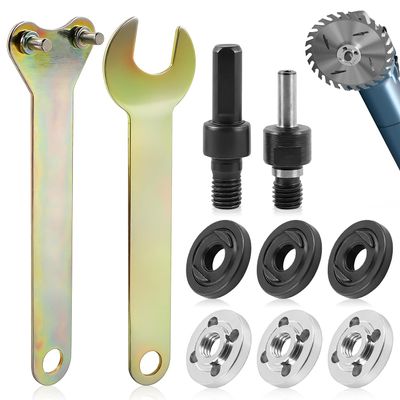 YIYICO Angle Grinder Adapter for Hand Drills, 10 mm Conversion Rod, 10-Piece Set