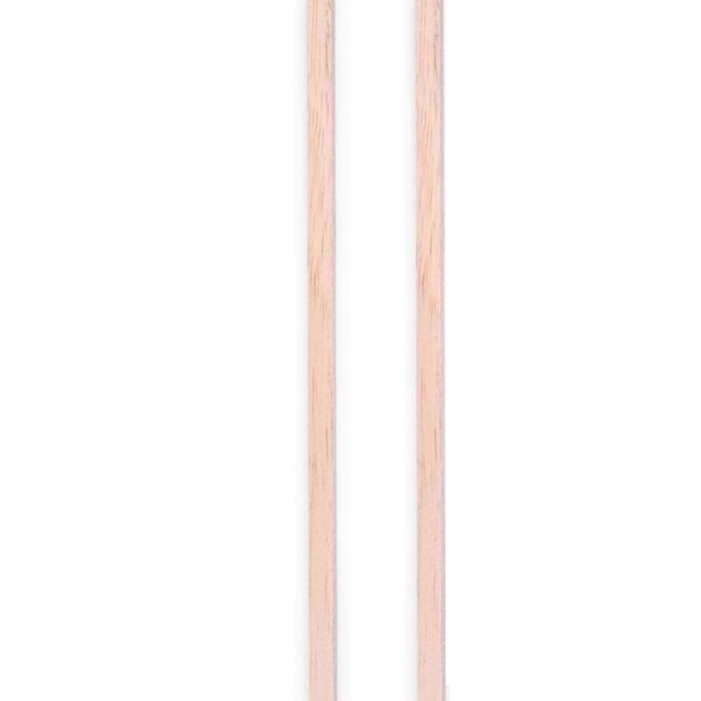 2 Square Wooden Sticks for Airplane Model Building, 300 x 3 x 3 mm