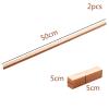 2-Pack Square Pine Wood Dowels, 50 cm Long, 5 x 5 cm, Unfinished DIY Craft Strips view 2