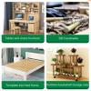 2-Pack Square Pine Wood Dowels, 50 cm Long, 5 x 5 cm, Unfinished DIY Craft Strips view 4