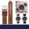 kongsou Leather Watch Band for Hamilton Khaki Field H70555533 H70455533 Little Red Cap, Men's Band, Brown B6, 22 mm view 2
