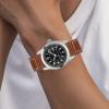 kongsou Leather Watch Band for Hamilton Khaki Field H70555533 H70455533 Little Red Cap, Men's Band, Brown B6, 22 mm view 3