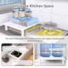 Gas Stove Cover with Non-Slip Feet, Wood-Look, 45 x 35 x 9.6 cm view 3