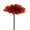 mucplants Artificial Gerbera Flower Pick, 47 cm, Silk Flower, Decorative Home Décor (Orange) view 1