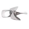 Yechiry RC Boat Propeller, 316 Stainless Steel, 80 mm, 1.2 mm Pitch, 6 mm Bore view 2