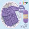Hobby YARN 3 Sew-On Labels with Alize Baby Best Premium Yarn, 6 x 100 g Set, Anti-Pilling Acrylic/Bamboo Yarn for Knitting & Crochet (183 Ice Crystal) view 4