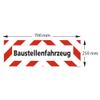Construction Vehicle Sign with Red-and-White Warning Border, 2 mm Aluminum Composite Panel, 700 x 250 mm view 2