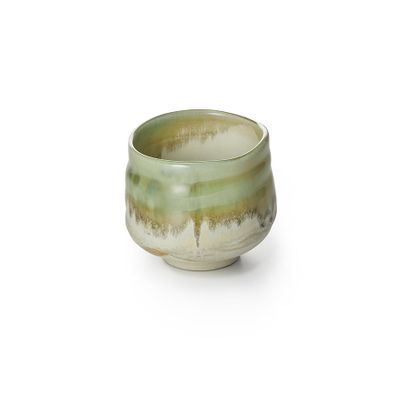 Teemando Akito Matcha Bowl, Japanese Porcelain, Black, 0.3 L, Reactive Glaze Interior, Round, 12.5 x 7 cm, Japanese Style, for Matcha Preparation