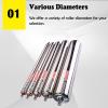 Conveyor Rollers, Gravity Rollers with 2 in Diameter, Easy-Installation Replacement Rollers for Warehouses/Factories, Quiet and Smooth Running (Pack of 20, 15.7 in/400 mm) view 3