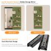 Wooden Pegboard Set with Mirror, Modular Wall Storage view 3