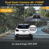 FITCAMX Dash Cam for Jeep Avenger 2023–2026, Front 2160P + Rear 1080P, D8700, OEM-Style, Wi-Fi, G-Sensor, WDR, 128GB Card view 2