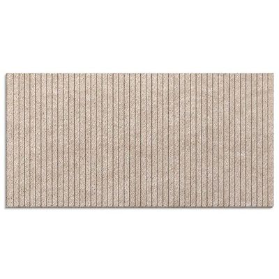 Generic Padded Felt Wall Panels, Self-Adhesive 3D Acoustic Wall Cushion, Beige, 120 x 150 cm