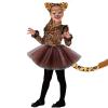Yuwnd Leopard Costume Set for Women with Ears, Bow Tie, Tail and Face Stickers view 4
