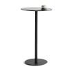 Small Standing Table with Fixed Top, Metal Base and Non-Slip Mat, Black, 40 x 40 x 72 cm view 1