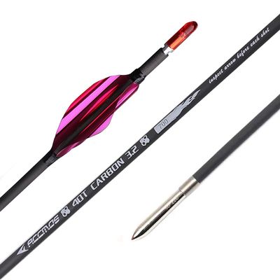 PHILOCS 12-Piece Spiral-Vane Arrows, 31-Inch Shafts, Spine 800, Pink