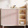 Custom-Made, Foldable Cabinet Curtains with Sliding Rails for Wardrobes, Bookshelves and Storage Cabinets – Pink – W100 x H50 cm view 1