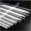 4-Piece Set of Transparent Acrylic Tubes, 50 cm Long, Clear Round Polycarbonate Tubes for DIY Projects and Home Decor (8 x 6 mm) view 3