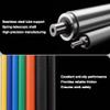 UZAMIRLEX Stainless Steel Conveyor Rollers, 2-Pack, Blue Polyurethane-Coated, Various Sizes (60 x 550 mm) view 2