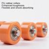 UZAMIRLEX Stainless Steel Conveyor Rollers, 2-Pack, Blue Polyurethane-Coated, Various Sizes (60 x 550 mm) view 3