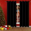 LONGCAO Blackout Curtain, 50 x 140 cm, Black, 1 Panel view 1