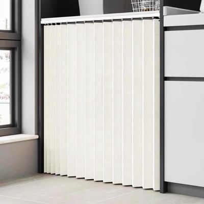 Custom-Made Folding Cabinet Curtains with Glide Rails for Wardrobes, Bookshelves, and Storage Cabinets - White - W140cm x H70cm