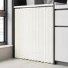 Custom-Made Folding Cabinet Curtains with Glide Rails for Wardrobes, Bookshelves, and Storage Cabinets - White - W140cm x H70cm view 1