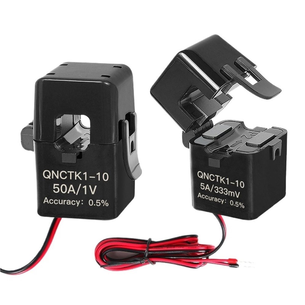 QNCTK1-16 100A 333mV/150A 1V; QNCTK1-10 50A/30A Split-Core Current Transformer Sensor, 1 pc (10A, 1V)
