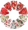 12.7 x 17.8 cm Organza Drawstring Gift Bags, Christmas Mesh Bags for Holiday Gifts (10 Pack) view 1