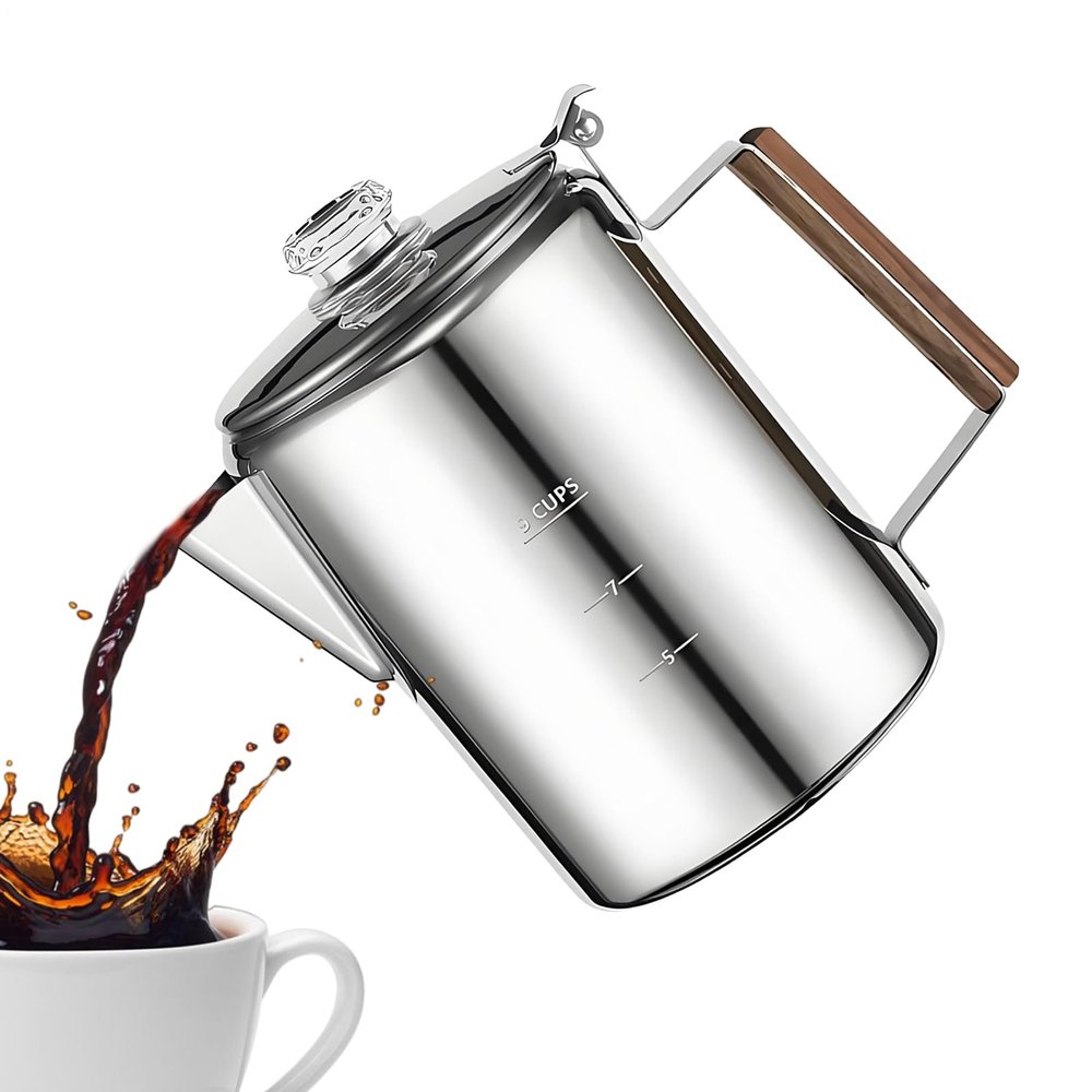 Vintage Stainless Steel Portable Commercial Coffee Maker