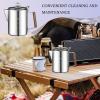 Vintage Stainless Steel Portable Commercial Coffee Maker view 2