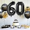 GoldRock XXL Black 60th Birthday Number Balloon, 40-Inch Foil Balloon Decoration view 3