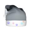 JZSTY LED Plush Santa Hat with Metallic Shard Print view 2