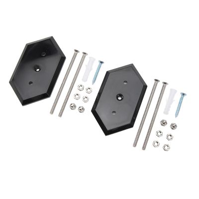SPYMINNPOO Wall-Mounted Skateboard Storage and Display Kit, Easy Installation, Acrylic, Black
