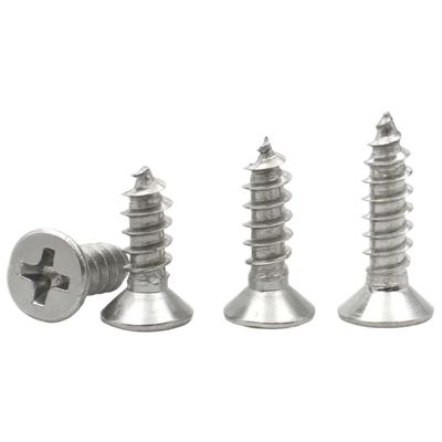 DIN7050 A2 304 Stainless Steel Phillips Countersunk Sheet Metal Screws, 14 mm, M4, 50 pcs