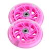 PU Light-Up Scooter Wheels, 2-Pack with Bearings, Pink view 1