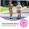 PU Light-Up Scooter Wheels, 2-Pack with Bearings, Pink view 3
