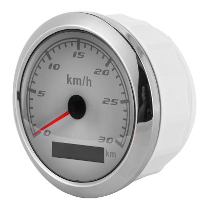 Tbest 85 mm GPS Speedometer, IP67, Multifunction, White Dial