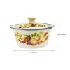 NUOBESTY Durable Enamel Bowl with Lid view 2