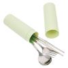 Stainless Steel Fork, Spoon & Chopsticks Set with Case view 1