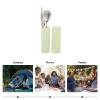 Stainless Steel Fork, Spoon & Chopsticks Set with Case view 3