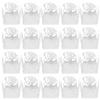 IWOWHERO 50-Piece White Chocolate Wrappers with Hollow Lace Pattern, Lightweight and Compact, for Weddings and Parties view 1