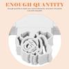 IWOWHERO 50-Piece White Chocolate Wrappers with Hollow Lace Pattern, Lightweight and Compact, for Weddings and Parties view 4