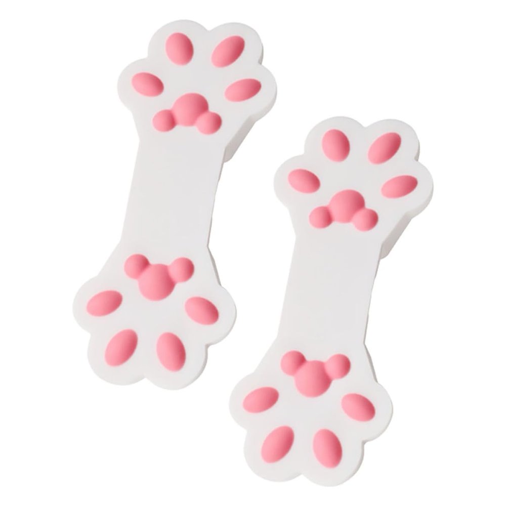 CORHAD Silicone Cat Paw Clips, 2-Piece Bag Sealing Clips